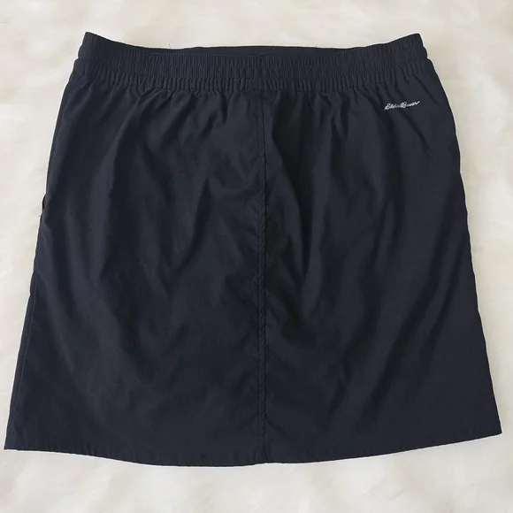 Women's Eddie Bauer Tulip Hem Skort XS Black - Picture 4 of 7
